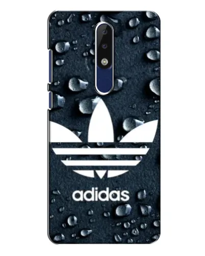 Чехол для Nokia 5.1 Plus (X5) с картинкой «Adidas Trefoil Blue»