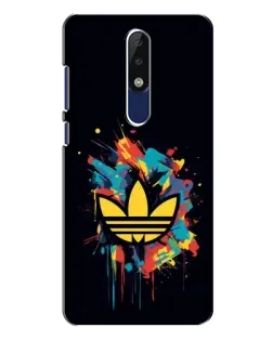 Чехол для Nokia 5.1 Plus (X5) с картинкой «Adidas Splash»