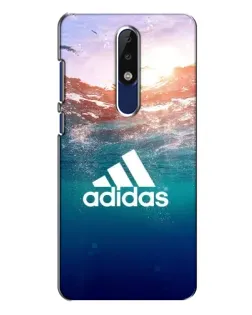 Чехол для Nokia 5.1 Plus (X5) с картинкой «Океанская глубина адидас» Чехол для Nokia 5.1 Plus (X5) с картинкой «Океанская глубина адидас»