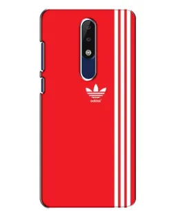 Чехол для Nokia 5.1 Plus (X5) с картинкой «Красный минимализм Adidas» Чехол для Nokia 5.1 Plus (X5) с картинкой «Красный минимализм Adidas»