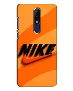 Чехол для Nokia 5.1 Plus (X5) с картинкой «Оранжевый драйв Nike»