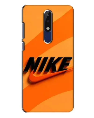 Чехол для Nokia 5.1 Plus (X5) с картинкой «Оранжевый драйв Nike»