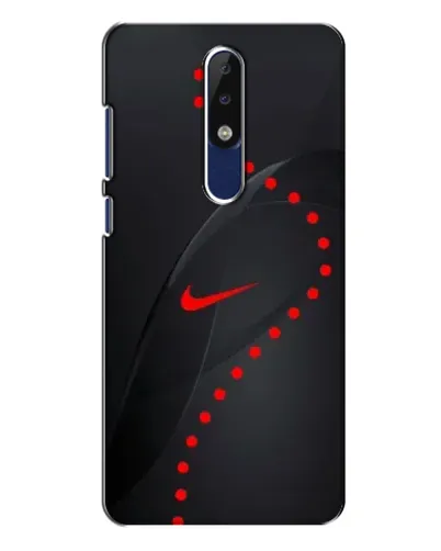 Чехол для Nokia 5.1 Plus (X5) с картинкой «Абстрактный дизайн Nike»