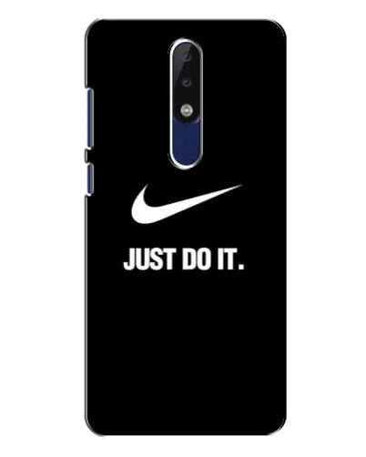 Чехол для Nokia 5.1 Plus (X5) с картинкой «Классический принт Nike»