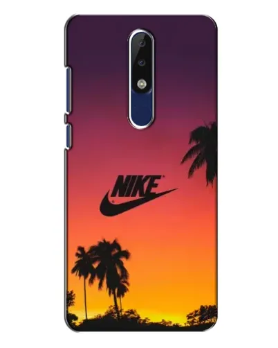 Чехол для Nokia 5.1 Plus (X5) с картинкой «Nike на закате солнца»