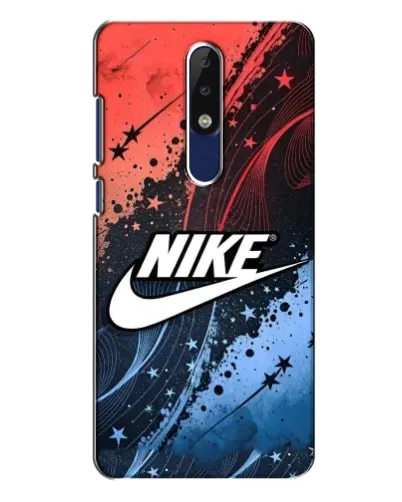 Чехол для Nokia 5.1 Plus (X5) с картинкой «Градиентный принт Найк»