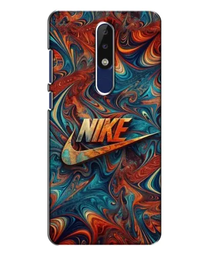 Чехол для Nokia 5.1 Plus (X5) с картинкой «Nike в абстракции»