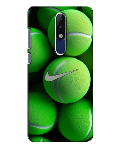 Чехол для Nokia 5.1 Plus (X5) с картинкой «Теннисные мячи Найк»