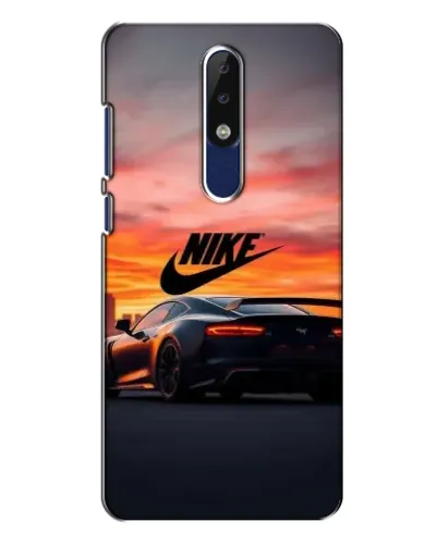 Чехол для Nokia 5.1 Plus (X5) с картинкой «Nike и суперкар»