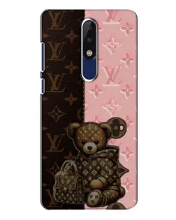 Чехол для Nokia 5.1 Plus (X5) с картинкой «Мишка в стиле LV» Чехол для Nokia 5.1 Plus (X5) с картинкой «Мишка в стиле LV»