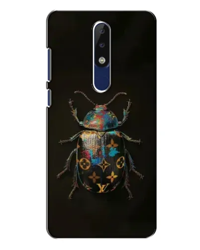 Чехол для Nokia 5.1 Plus (X5) с картинкой «LV — мраморный принт»