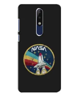 Чехол для Nokia 5.1 Plus (X5) с картинкой «NASA — эмблема миссии»