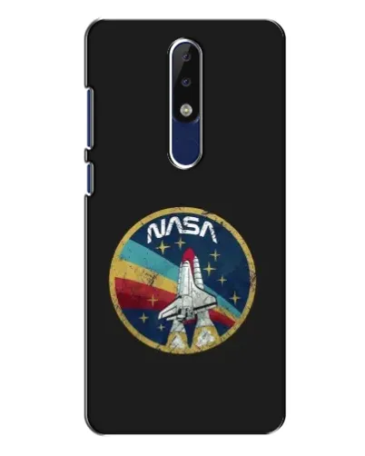 Чехол для Nokia 5.1 Plus (X5) с картинкой «NASA — эмблема миссии»