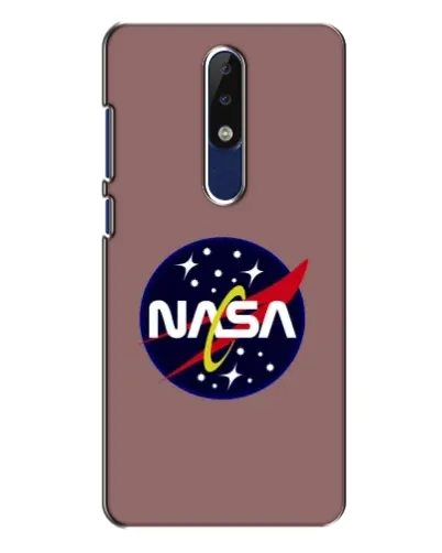 Чехол для Nokia 5.1 Plus (X5) с картинкой «NASA — ретро космос»