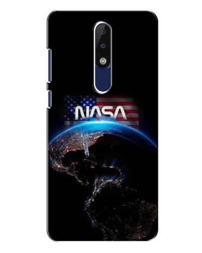 Чехол для Nokia 5.1 Plus (X5) с картинкой «Земля из космоса NASA»