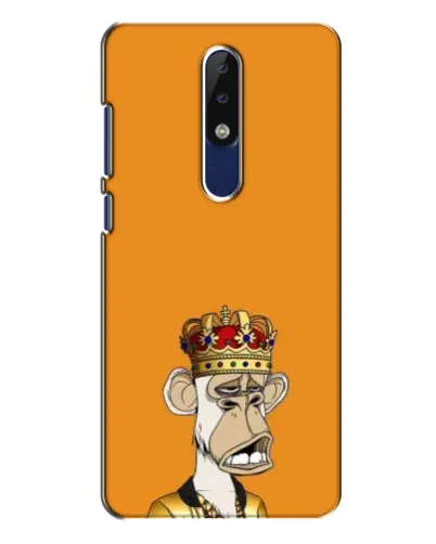 Чехол для Nokia 5.1 Plus (X5) с картинкой «Золотая обезьяна Bored Ape»