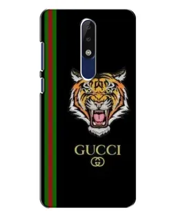 Чехол для Nokia 5.1 Plus (X5) с картинкой «Тигр Gucci»