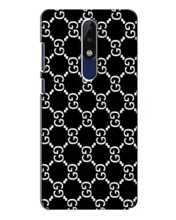 Чехол для Nokia 5.1 Plus (X5) с картинкой «Gucci — сетчатый паттерн»