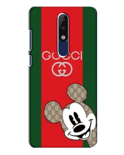 Чохол для Nokia 5.1 Plus (X5) з картинкою «Gucci — смуги та Міккі»