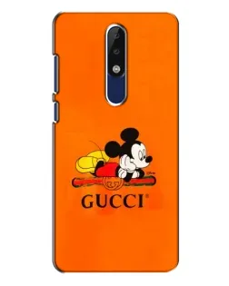 Чохол для Nokia 5.1 Plus (X5) з картинкою «Міккі Маус Gucci — помаранч»