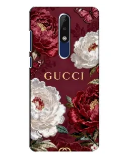 Чохол для Nokia 5.1 Plus (X5) з картинкою «Gucci — бордові троянди»
