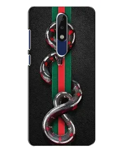 Чохол для Nokia 5.1 Plus (X5) з картинкою «Gucci — змія на смузі»