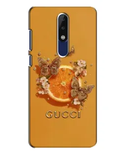 Чохол для Nokia 5.1 Plus (X5) з картинкою «Gucci — золоті метелики»