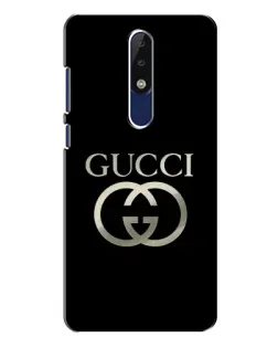 Чохол для Nokia 5.1 Plus (X5) з картинкою «Gucci — золото на чорному»