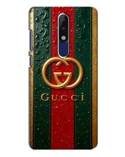 Чохол для Nokia 5.1 Plus (X5) з картинкою «Gucci — фірмова смуга та золото»