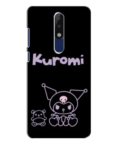 Чехол для Nokia 5.1 Plus (X5) с картинкой «Kuromi — черный минимализм» Чехол для Nokia 5.1 Plus (X5) с картинкой «Kuromi — черный минимализм»