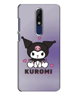 Чехол для Nokia 5.1 Plus (X5) с картинкой «Kuromi — фиолетовый арт»