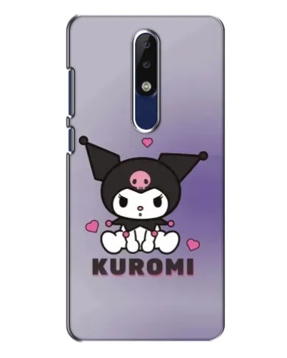 Чехол для Nokia 5.1 Plus (X5) с картинкой «Kuromi — фиолетовый арт» Чехол для Nokia 5.1 Plus (X5) с картинкой «Kuromi — фиолетовый арт»