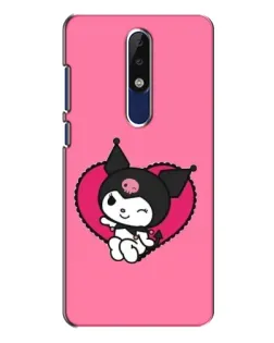 Чехол для Nokia 5.1 Plus (X5) с картинкой «Kuromi — любовь в сердце»