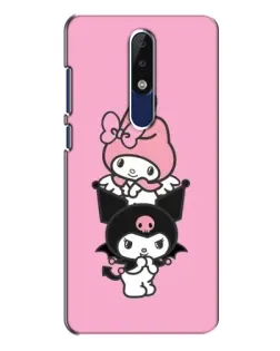 Чехол для Nokia 5.1 Plus (X5) с картинкой «My Melody и Kuromi»