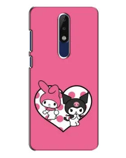 Чехол для Nokia 5.1 Plus (X5) с картинкой «Kuromi и My Melody»