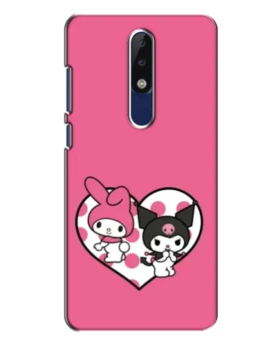Чехол для Nokia 5.1 Plus (X5) с картинкой «Kuromi и My Melody» Чехол для Nokia 5.1 Plus (X5) с картинкой «Kuromi и My Melody»