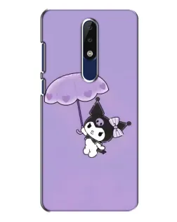 Чехол для Nokia 5.1 Plus (X5) с картинкой «Kuromi с зонтиком»