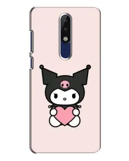 Чехол для Nokia 5.1 Plus (X5) с картинкой «Kuromi и сердце»