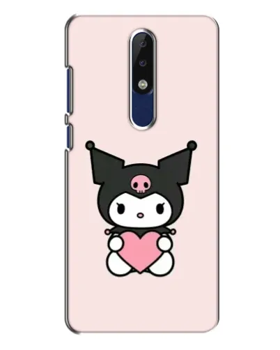 Чехол для Nokia 5.1 Plus (X5) с картинкой «Kuromi и сердце» Чехол для Nokia 5.1 Plus (X5) с картинкой «Kuromi и сердце»