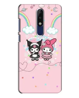 Чехол для Nokia 5.1 Plus (X5) с картинкой «My Melody и Kuromi»