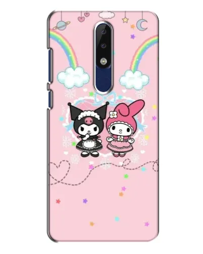 Чехол для Nokia 5.1 Plus (X5) с картинкой «My Melody и Kuromi» Чехол для Nokia 5.1 Plus (X5) с картинкой «My Melody и Kuromi»