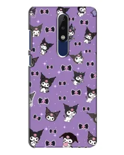 Чехол для Nokia 5.1 Plus (X5) с картинкой «Kuromi — паттерн»
