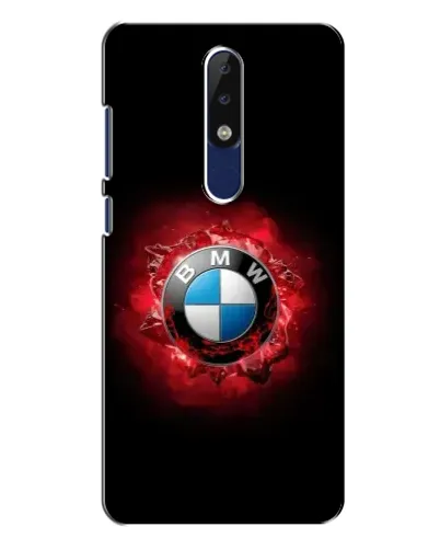 Чехол для Nokia 5.1 Plus (X5) с картинкой «Логотип BMW — вспышка»