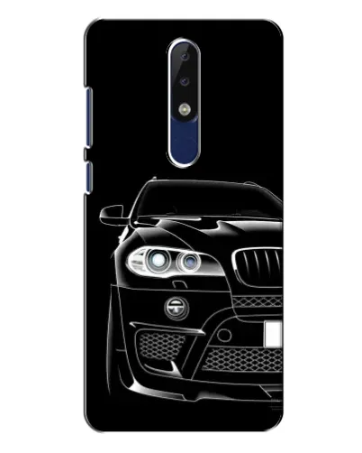 Чехол для Nokia 5.1 Plus (X5) с картинкой «Темный силуэт BMW»