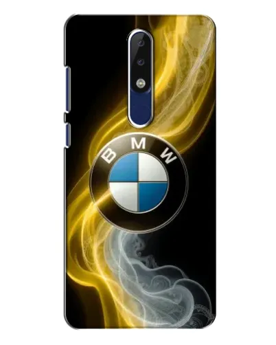 Чехол для Nokia 5.1 Plus (X5) с картинкой «Золотистый дым BMW»
