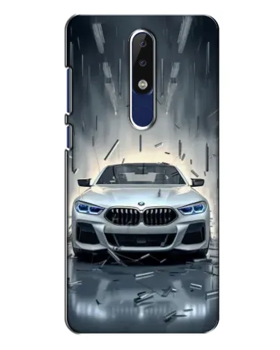 Чехол для Nokia 5.1 Plus (X5) с картинкой «BMW в свете фар»