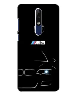 Чехол для Nokia 5.1 Plus (X5) с картинкой «Минималистичный принт BMW M3» Чехол для Nokia 5.1 Plus (X5) с картинкой «Минималистичный принт BMW M3»