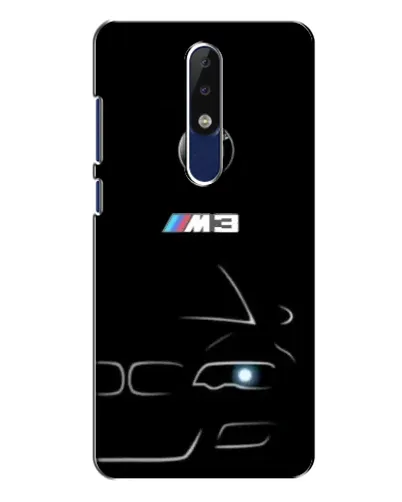Чехол для Nokia 5.1 Plus (X5) с картинкой «Минималистичный принт BMW M3»