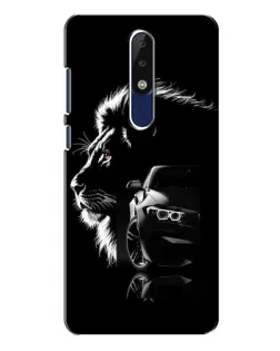 Чехол для Nokia 5.1 Plus (X5) с картинкой «BMW и лев» Чехол для Nokia 5.1 Plus (X5) с картинкой «BMW и лев»