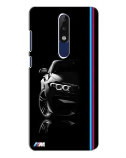 Чехол для Nokia 5.1 Plus (X5) с картинкой «Силуэт BMW в темноте» Чехол для Nokia 5.1 Plus (X5) с картинкой «Силуэт BMW в темноте»